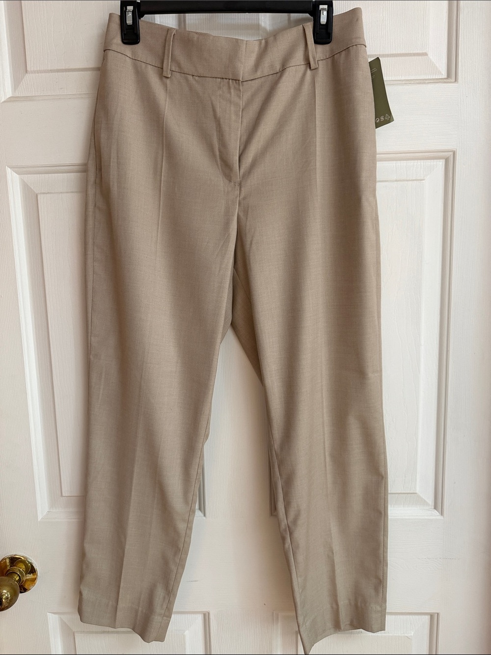 H&M Beige Women's Straight-Leg Trousers
